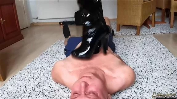 Trampled with boots with Goddess Lena FullHD  (2025 | MPEG-4)