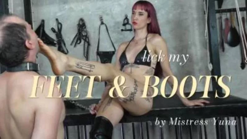 Lick My Feet And Boots with Dominatrix Yuna FullHD  (2025 | MPEG-4)