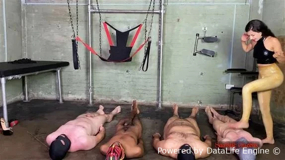 Squishysax - Mistress Tess and Maya Sin - Catwalk On A Carpet Of Slaves with Sadistic Queens FullHD  (2025 | MPEG-4)