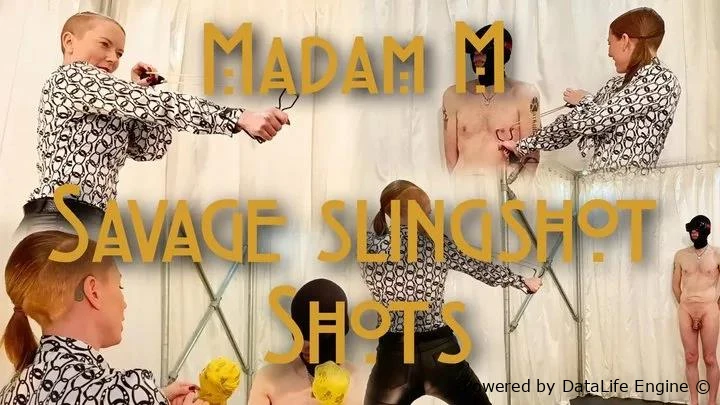Savage Slingshot Shots Extreme Bondage CBT Catapult Punishment with Madam M FullHD  (2025 | MPEG-4)