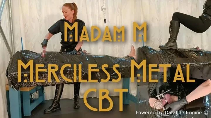 Merciless Metal CBT Whipped Spiked And Stretched Full Body Wrap Bondage Domination with Madam M FullHD  (2026 | MPEG-4)